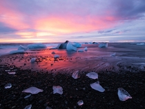 A day after scouting out Icelands Jkulsrln glacier lagoon Desai drove  minutes to arrive at the lagoon in time to capture the sunrise Dawn happens two hours before sunrise and usually last almost  minutes if there are no clouds  Photo by Hardik Desai