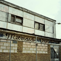 A derelict pub The Mermaid Inn in Jaywick Sands Essex UK 