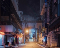 A deserted Tokyo at night  By Franck Bohbot