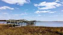 A dilapidated dock in the Florida panhandle