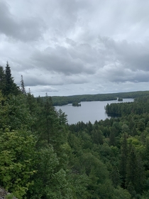 A dreary morning in Algonquin Provincial Park Ontario OC x