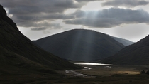 A drive through highlands of Scotland 