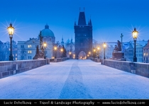 A Dusting of Snow in Prague Czech Republic  by Lucie Debelkova