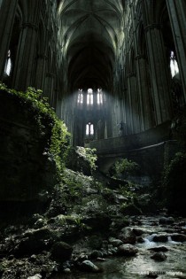 A famous spot in France St Etienne abandoned church 