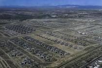 A few acres of abandonment th Aerospace Maintenance and Regeneration Group at Davis-Monthan Air Force Base in Tucson Ariz  US Navy photo by Mass Communication Specialist rd Class Amber PorterReleased 