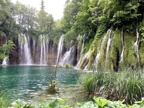 A few of over  waterfalls of Plitvice Lakes Croatia 