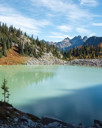 A glacial lake the color of mint toothpaste in Washingtons North Cascades  realjakesherman