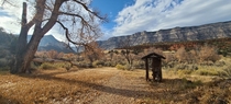 A good place to sit Two-seat outhouse in Echo Canyon Dinosaur National Monument Colorado