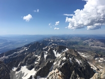 A grand view from the summit of Grand Teton Truly an exceptional expedition on a majestic mountain 