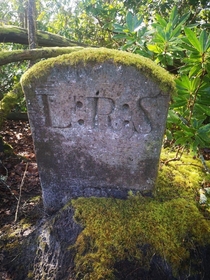 A Gravestone I found in the middle of the woods UK