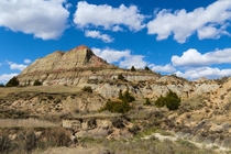 A hill at Painted Canyon in Theodore Roosevelt National Park North Dakota 