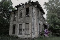 A house in Buffalo New York vacant since the owners suicide in   Photo by Seph Lawless