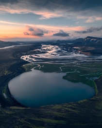A Lake in Iceland that looks like a Jellyfish  IG holysht