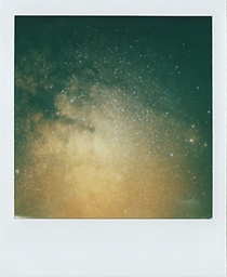 A little bit of Milky Way Core and some Rho-Ophiuchus Complex I took on my Polaroid Camera 