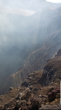 A look inside the Masaya Volcano in Masaya Nicaragua 