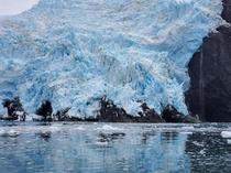 A luminous glacier in Blackstone Bay Alaska OC
