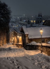 A magical winters night in Prague xpost rpics uTopdeBotton 