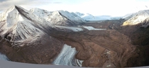 A massive landslide covers Black Rapids Glacier after the Denali Fault Earthquake 