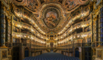 A masterpiece of Baroque theatre architecture built between  and  Margravial Opera House of Bayreuth in Germany is the only entirely preserved baroque court of its kind It was designed by the renowned theatre architect Giuseppe Galli Bibiena