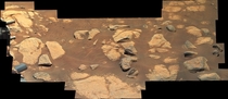 A mosaic of  Perseverance Mastcam-Z images Zoom in