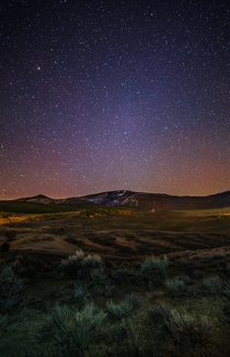A mountain under the stars in Gypsum Colorado 