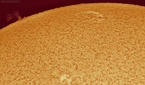 A new sunspot and some prominences
