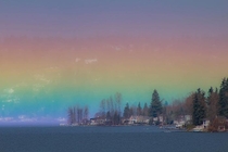 A once-in-a-lifetime shot of a Horizontal Rainbow that filled the whole sky