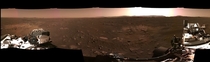 A panorama from the perseverance rover on Mars