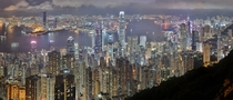 A panoramic view of the skyline of Hong Kong a city which has been considered the worlds worst for light pollution owing to its numerous spotlights and LED billboards Photo Samuel Louie edited by Carol Spears 