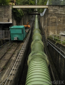 A Penstock of a Hydroelectric Generating Plant 