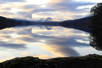 A perfect reflection Loch Garry Scotland 