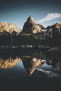 A perfect reflection of my favorite peak in Colorado From the Indian Peaks Wilderness  by danielbenjaminphoto