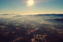 A photograph I took of Asheville NC while riding a hot air balloon with my GF 