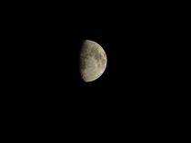 A picture of the moon I took just now 