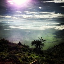 A picture take from the entry point to the Ngoronggoro crater in Tanzania Take from an iPhone 
