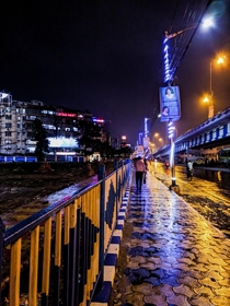 A rainy evening in Kolkata India
