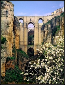 A Roman bridge in Ronda Spain 