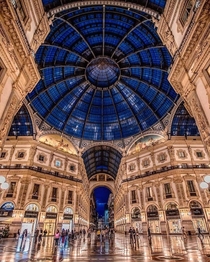 A shopping mall in Milan Italy   