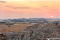 A shot taken at sunrise in the Badlands of South Dakota in the US taken by my Dad 