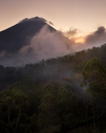 A sleeping volcano getting ready for bed Flores Indonesia 