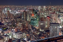 A small part of Tokyo Japan - the biggest metropolis in the world 