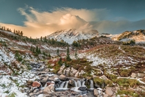 A Snowy Season of Mount Rainier taken by Louis Tam UW Employee Spring  Photo Contest Winner 