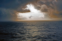 A Storm at Sea in the Caribbean 