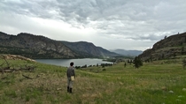 A storm brewing in the Okanagan Valley of British Columbia Canada 
