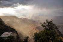 A Stormy Sunset over the Grand Canyon 