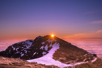 A summit sunrise Ben Lomond Scotland 
