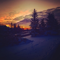 A sunrise in Alberta Canada