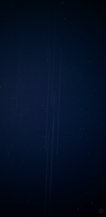 A train of Starlink satellites passing over Toronto tonight 
