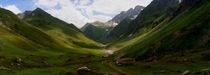 A valley in the Hindu Kush mountain range  Pakistan  photo by Kamran Arif