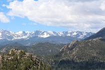 A View from the Mountainside Rocky Mountain National Park   x 